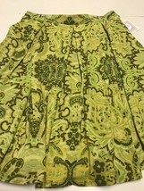 Lularoe Women&#39;s Skirt Green Paisley Print Skirt Size Large NWT - £9.92 GBP