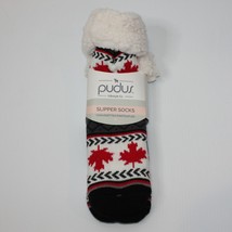 Pudus Unisex Canada Maple Leaf Non Slip Slipper Socks size M/L shoe 5-11 NWT - £10.38 GBP