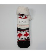 Pudus Unisex Canada Maple Leaf Non Slip Slipper Socks size M/L shoe 5-11 NWT - £10.21 GBP