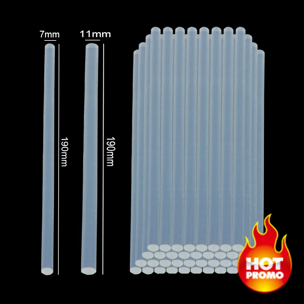 10-100pcs Transparent Hot Melt Glue Stick 7mm / 11mm Strong Visco Home DIY Tools - £130.85 GBP