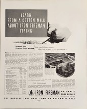 1936 Print Ad Iron Fireman Automatic Coal Burner Furnace Cleveland,Ohio - £16.49 GBP