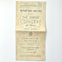 1950 Butler PA Junior High School Spring Concert Program Choir Signatures - £19.88 GBP