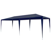  Party Tent Blue PE roof, steel frame Large Collapsible - $145.49