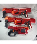 3 NERF GUNS Mega CYCLONESHOCK &amp; ROTOFURY Series Pre Owned - WORK - (NO B... - €12,60 EUR
