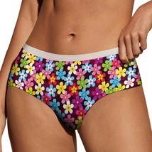 Colorful Flowers Panties for Women Lace Briefs Soft Ladies Hipster Under... - $13.99