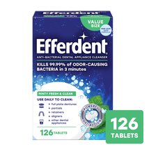 Retainer &amp; Denture Cleaner Tablets, Minty Fresh &amp; Clean, 126 Count - $18.83