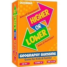 QUOKKA Geography Board Game for Kids 10-14 Year Olds - Family Card Game ... - $9.89