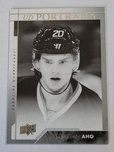 2017 - 2018 Sebastian Aho Upper Deck Portraits P-35 Hockey Insert Card - £2.98 GBP