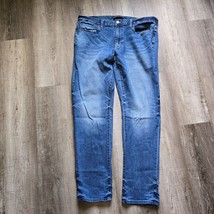 Edgar + Ash Jeans Blue Mens 38x32 Straight leg Casual Denim Stretch Whis... - $24.94