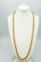 10k Yellow Gold Diamond Cut Rope Chain 113.9 gr Solid Gold 31 in Long 202202941 - £5,543.36 GBP