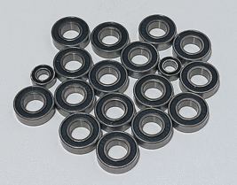 (18pcs) Gs Racing Storm Rtr Rubber Sealed Ball Bearing Set - £10.22 GBP