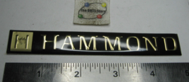 Hammond Organ Front Panel Name Plate Plastic Aluminum - Used Qty 1 - £9.64 GBP