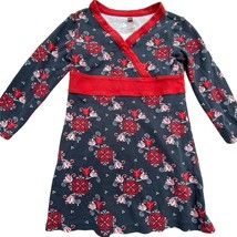 Tea Collection Navy/Red Wrap Dress 4/5 vintage - £7.54 GBP