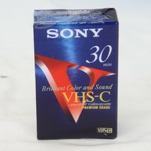 Sony VHS-C Premium 30 min Cassette TC-30VHGF New Sealed Pack Of 2  - £4.65 GBP