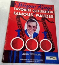 &quot;WAYNE KING&#39;S FAVORITE COLLECTION OF FAMOUS WALTZES&quot; SHEET MUSIC SONG FO... - $10.40