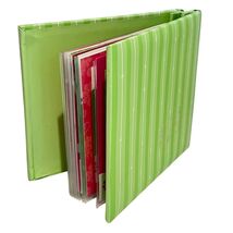 Stampin&#39; Up! Retired Vintage Green Stripe 6x6 Scrapbook Album Groovy Pages - €20,57 EUR