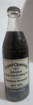 Coca-Cola Staight Side Bottle Grand Opening Johnston Bottling Co Cleveland Tn 76 - £3.69 GBP