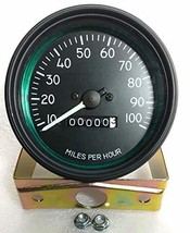 Willys MB Jeep FD GPW CJ 100 mph- Speedometer black Face black Bezel - £21.97 GBP