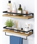 Amada Homefurnishing Floating Shelves, Bathroom Shelf With Towel Bar,, A... - £31.45 GBP