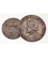 1930 Panama Lot De 2 Pièces (1/4 Et 1/2 BALBOA) En État VF - $78.99 CAD