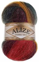 20% Wool 80% Acrylic Soft Yarn Alize Angora Gold Batik Thread Crochet Lace Hand  - £23.58 GBP