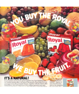 1977 Royal Gelatin Dessert Advertisement Vintage Snacks Pudding DWW13D - €21,45 EUR