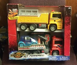 Fast Lane Air Powered Recovery &amp; Action Truck W/Bonus Car - £75.87 GBP