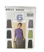 Sewing Pattern Butterick B4613 Skirt Misses' Petite 6-8-10-12 Straight S... - $9.11