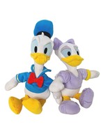 Disney Donald Daisy Duck Just Play Plush Lot of 2 Stuffed Animal 10&quot; - £22.26 GBP