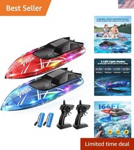 Rechargeable 2-Pack Remote Control Boats - Perfect for Pools, Lakes &amp; Ba... - $60.00