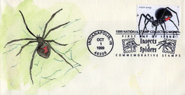 US 3354a FDC Spiders, Black Widow hand-painted SMB Cachets ZAYIX 01240253 - $10.00