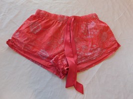 Victoria&#39;s Secret Women&#39;s XS xsmall Sleep Shorts Lounge Short Lt Red Flo... - £12.29 GBP