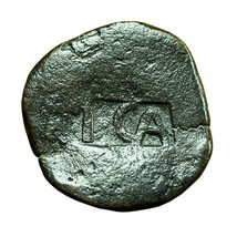 Barbarous Imitation Roman Coin Gaul Moesia AE22mm Two Countermark 02205 - £20.06 GBP