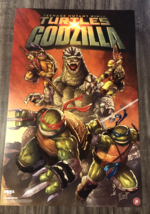TEENAGE MUTANT NINJA TURTLES GODZILLA IDW NYCC PROMO EXCLUSIVE POSTER PRINT - €17,05 EUR