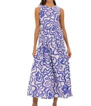 Oliphant sleeveless piped maxi dress in Ashbury print - size XS - $233.64