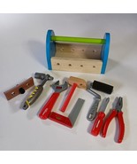Hape Wooden Tool Caddy Take-Along Tool Kit With 8pc Mixed Tools Kids Toy - $209.24 MXN