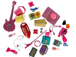 Random lot Of Barbie assorted accessories For Pretend Play, As Is Used Condition - £10.81 GBP