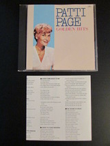 Patti Page Golden Hits 1986 Japan 18 Trk Compilation Mono Cd Jasrac 32PD-74 Oop - £7.77 GBP