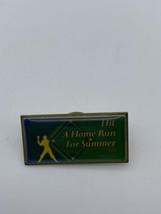 2001 &quot;Hit A Home Run For Summer&quot; Clutch Back Lapel Pin Continental Airlines - $228.47 MXN