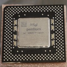 Intel Pentium MMX 200MHz Socket 7 CPU BP80503200 Tested &amp; Working 01 - £18.39 GBP