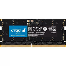 Crucial 16GB 262-Pin DDR5 SODIMM 5600 PC5-44800 Laptop Memory CT16G56C46S5 - £41.62 GBP