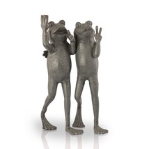 SPI Home Selfie Frog Friends Cast Aluminum Garden Sculpture 21.5 Inches High - £191.56 GBP