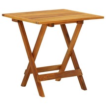 Outdoor Garden Patio Yard Wooden Foldable Bistro Table Wood Coffee Side ... - £52.96 GBP+