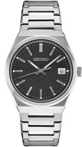 Seiko Essentials Black Dial Mens Watch SUR557 - $281.16