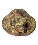 WWI WWII Trench Helmet Hat Antique World War Yellow Soldier Army - $919.46 MXN