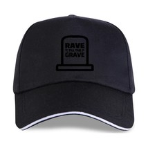 New Rave Till The Grave! Techno Merchandise Edm Raver Men&#39;S T Shirt Women Black  - £112.59 GBP