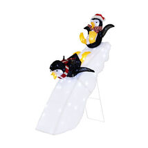 4 Feet Christmas Penguin Ice Skating Decor with Snowy Slide - Color: Mul... - $153.86 4 Feet Christmas Penguin Ice Skating Decor with Snowy Slide - Color: Mul... - $153.86