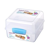 Sistema To Go Lunch Cube, 1.4L - Clear/Blue  - $42.00