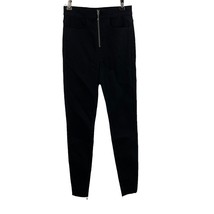 Juicy Couture Black Skinny Jean Zip Front Size 26 - £18.15 GBP
