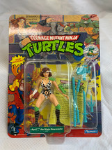 1989 Playmates &quot;April The Ninja Newscaster&quot; Tmnt Action Figure In Blister Pack - £39.52 GBP
